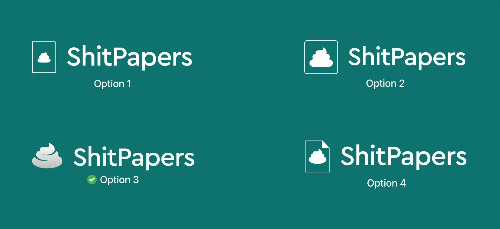 Draft logos for ShitPapers